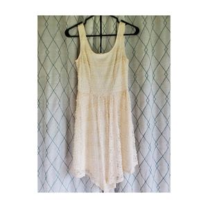 Cream Lace Summer Dress
